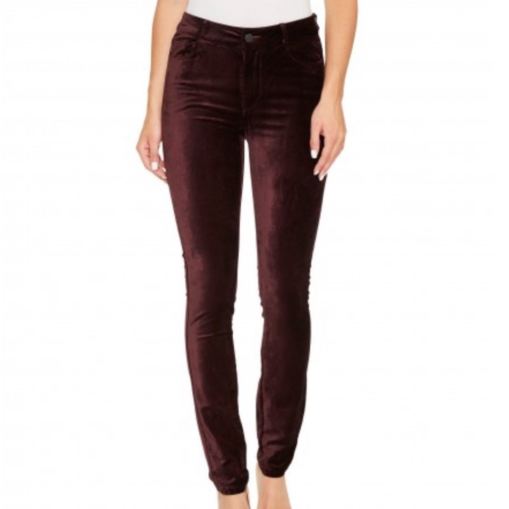 Paige Hoxton Velvet Ankle Skinny Jeans Size 29